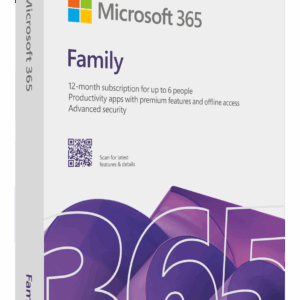 Microsoft M365 Family English Subscri 1Yr Africa only Medialess