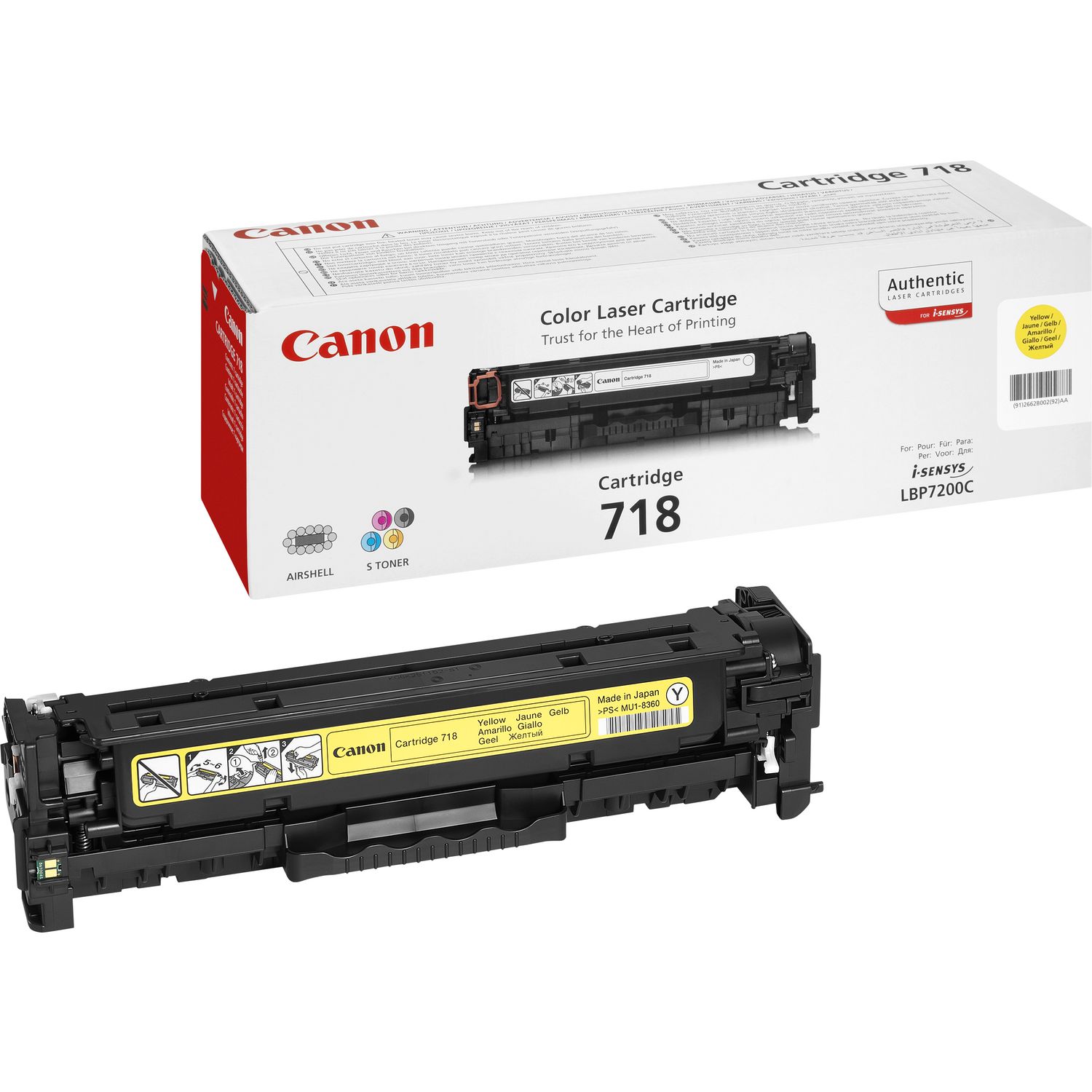 Canon 718 Toner Cartridge (Yellow)
