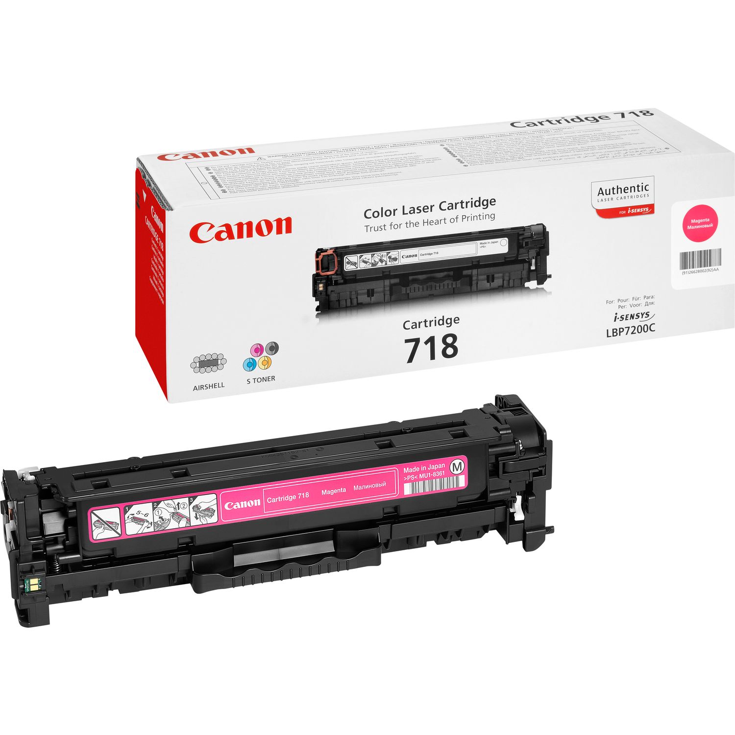Canon 718 Toner Cartridge (Magenta)