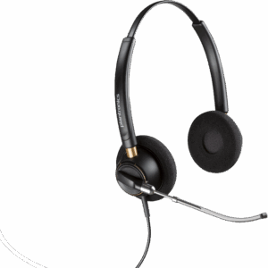 Poly EncorePro 520V Binaural Headset VoiceTube +Quick Disconnect