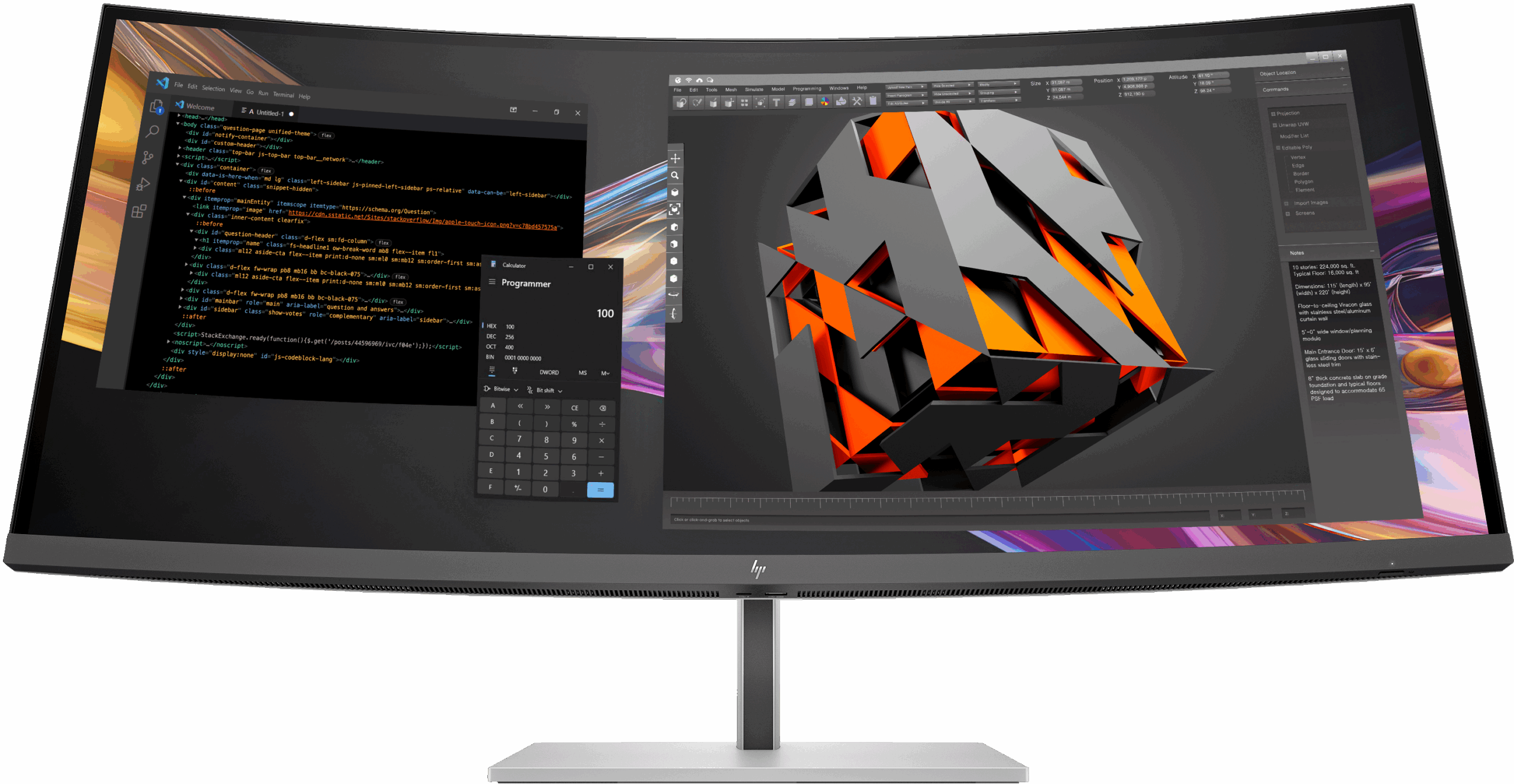 HP Series 7 Pro 37.5in WQHD+ Thunderbolt 4 Monitor