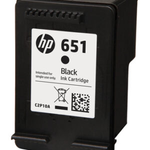 HP 651 Black Ink Cartridge- IA 5575 / 5645