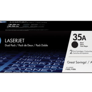 HP 35A Black Toner Cartridge Dual Pack
