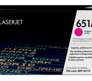 HP 651A LaserJet Magenta Print Toner Cartridge