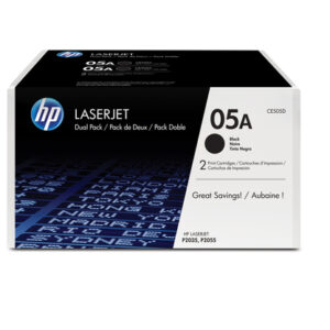 HP 05A Black Toner Cartridge Dual Pack