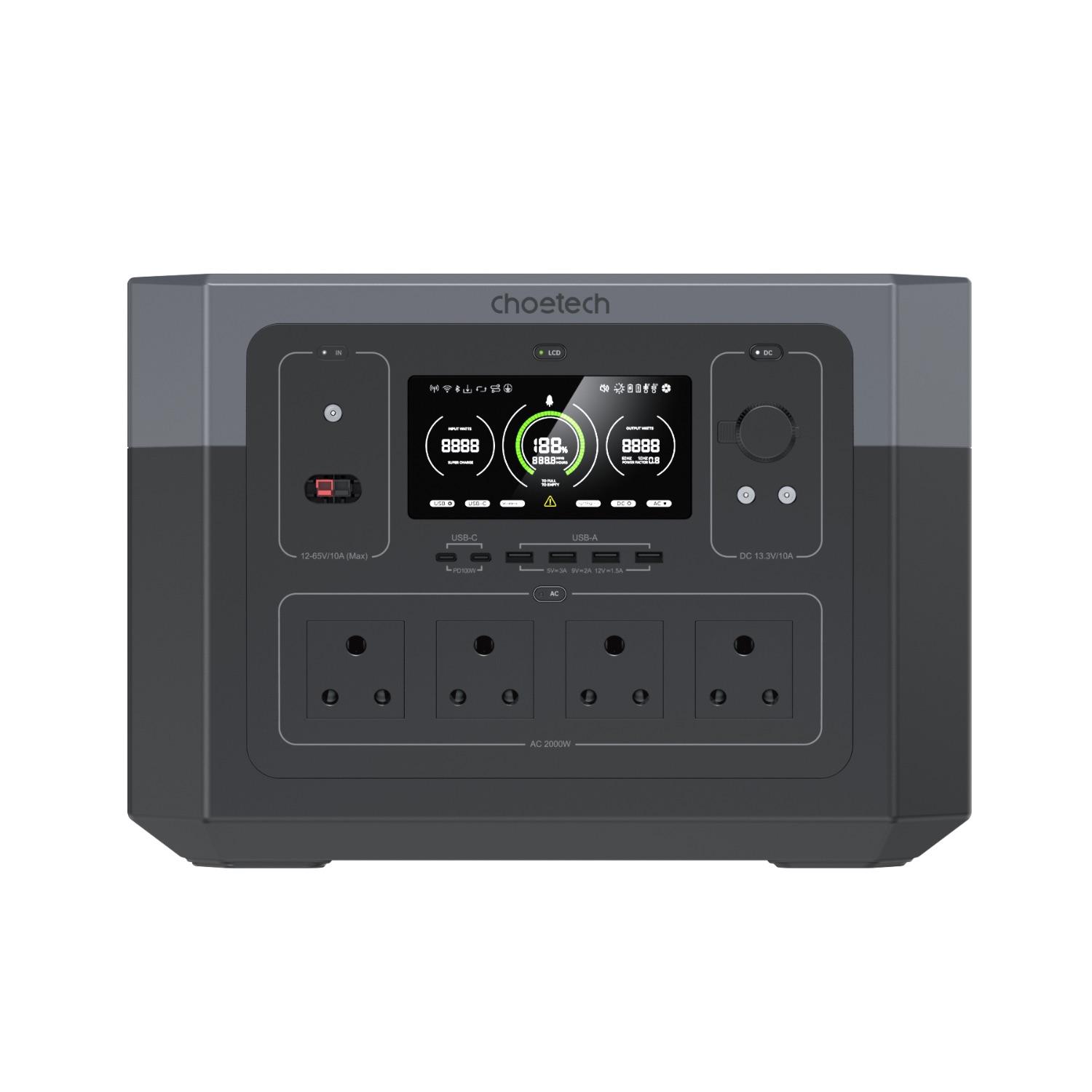 Choetech BS023 power station 2000w-Black